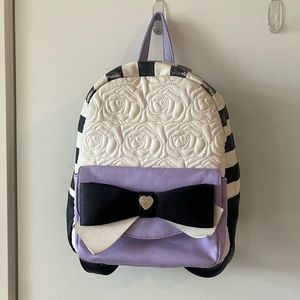 Betsey Johnson Lavender Rose Mini Backpack